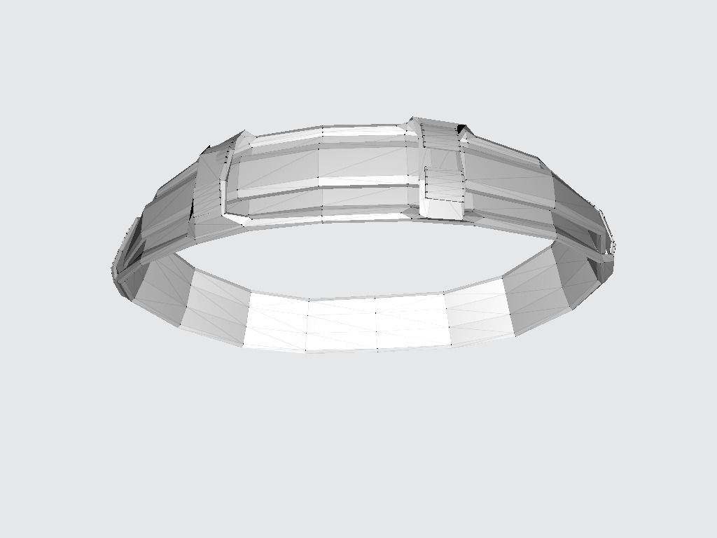 Waistband belt Low-poly 3D model_13