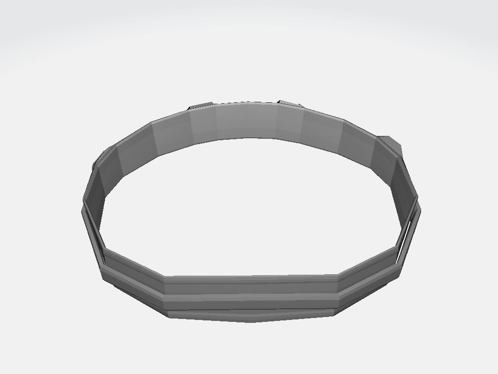 Waistband belt Low-poly 3D model_15