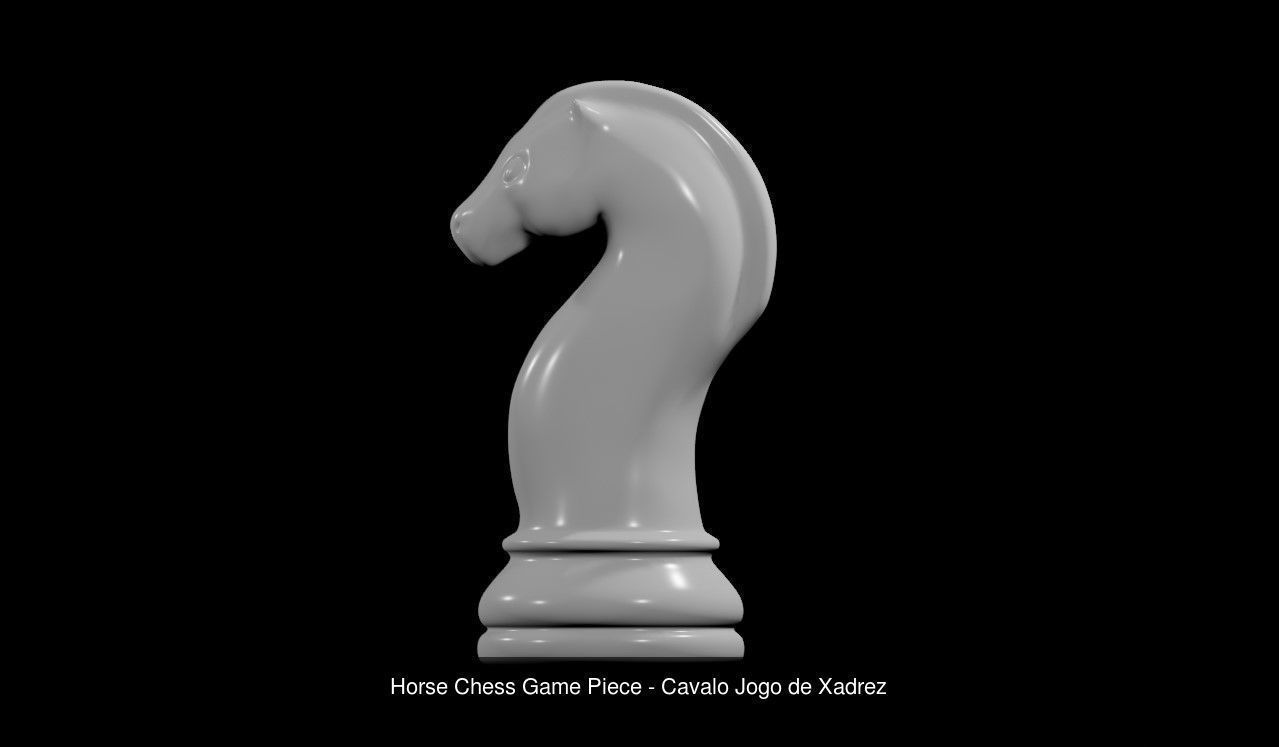 Chess Game Pieces - Full Pack - Jogo de Xadrez 3D Model Collection_2