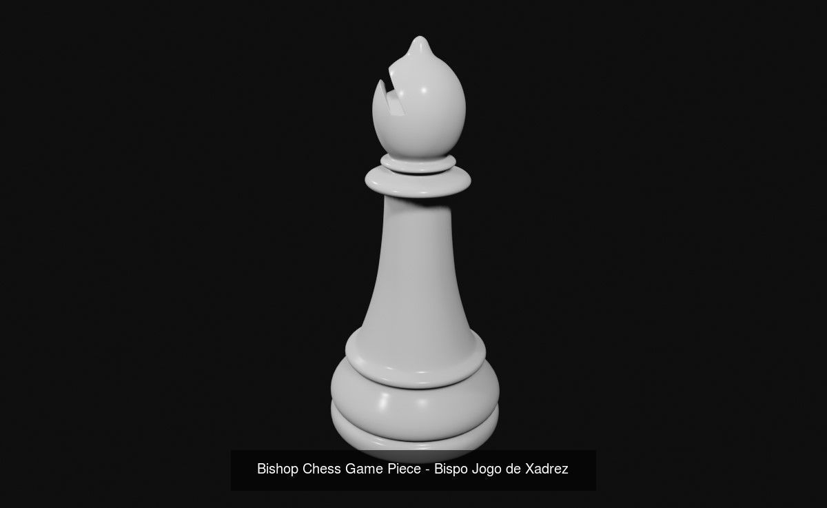 Chess Game Pieces - Full Pack - Jogo de Xadrez 3D Model Collection_4