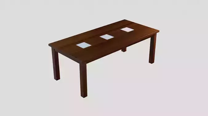 DiningTable table with four squares
