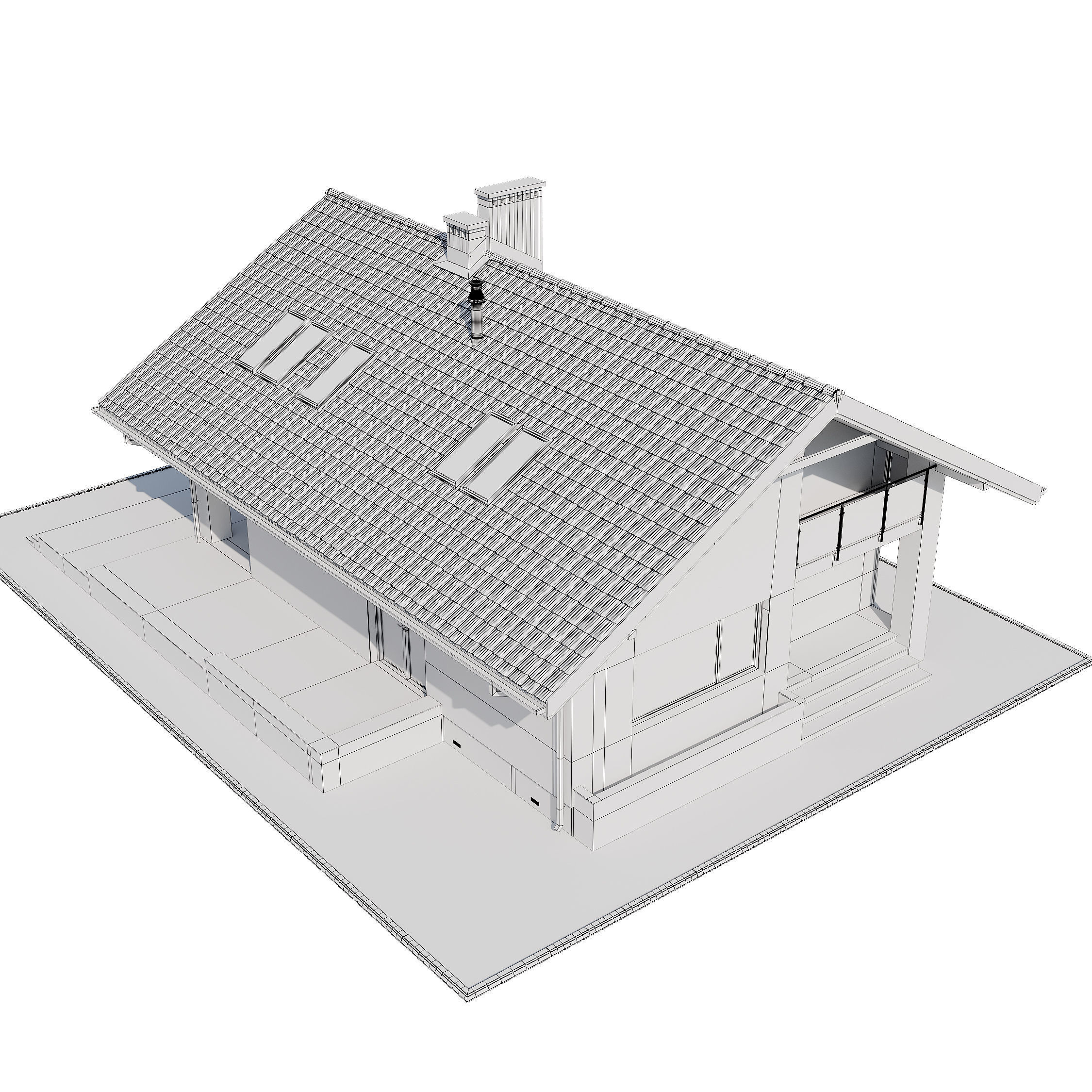 Privat house v3 3D model_12
