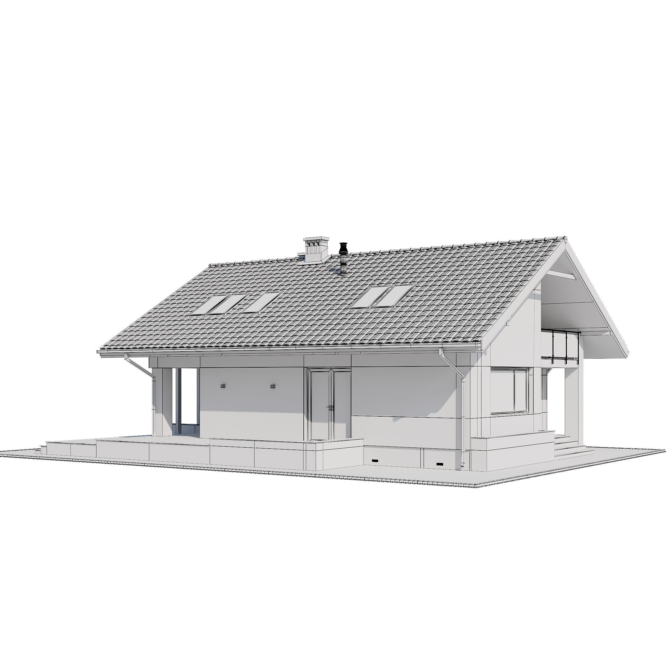 Privat house v3 3D model_7