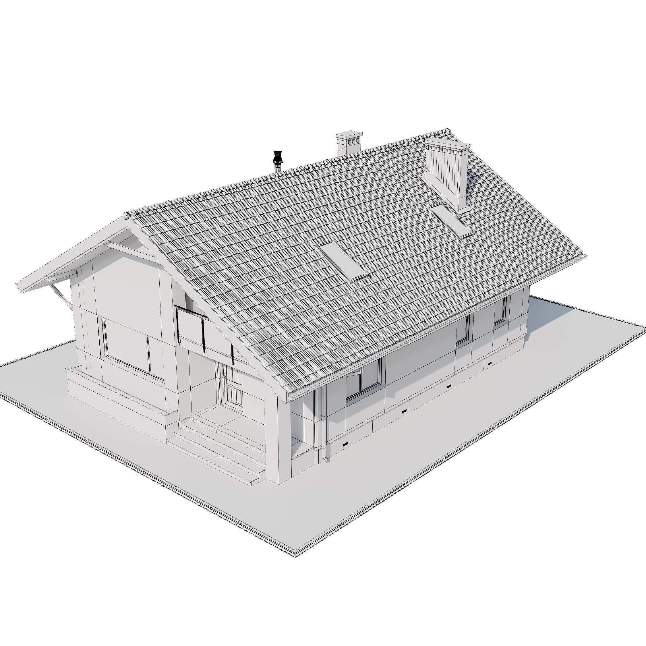 Privat house v3 3D model_11