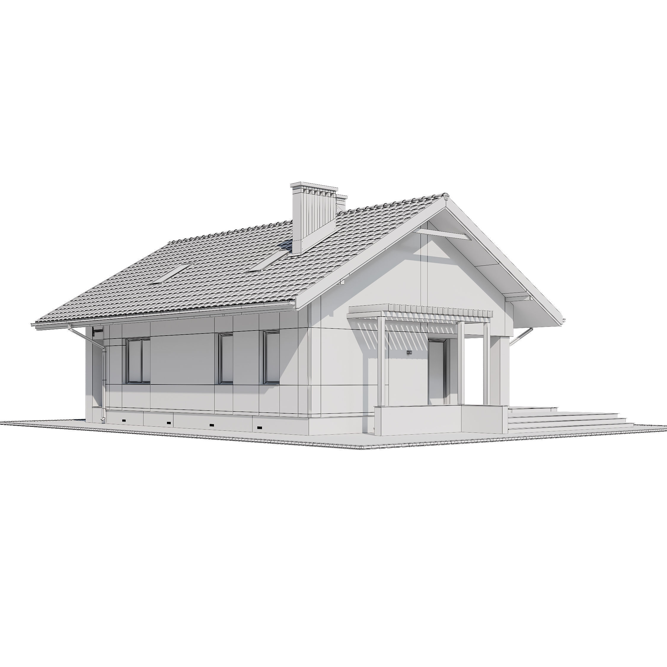 Privat house v3 3D model_8