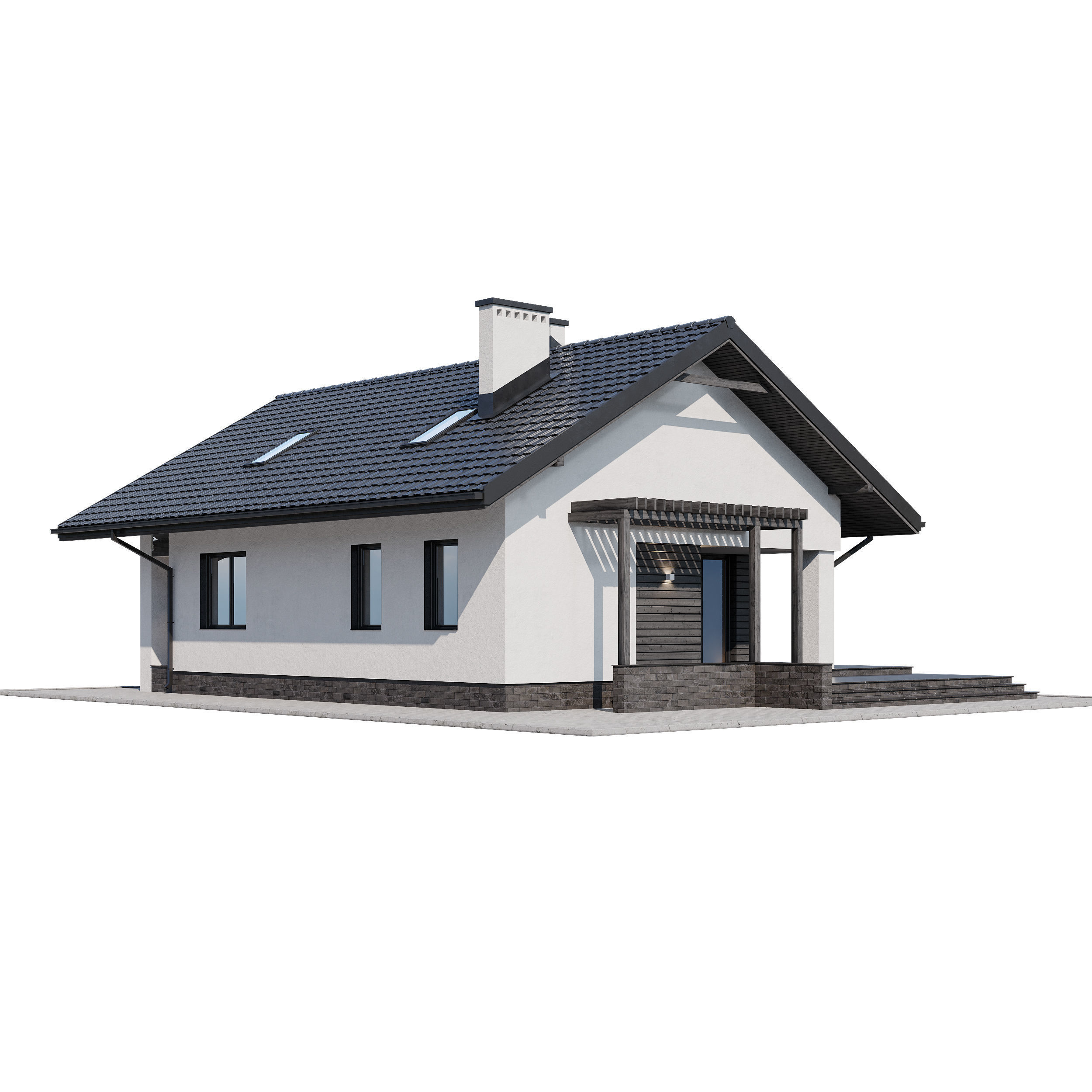 Privat house v3 3D model_2