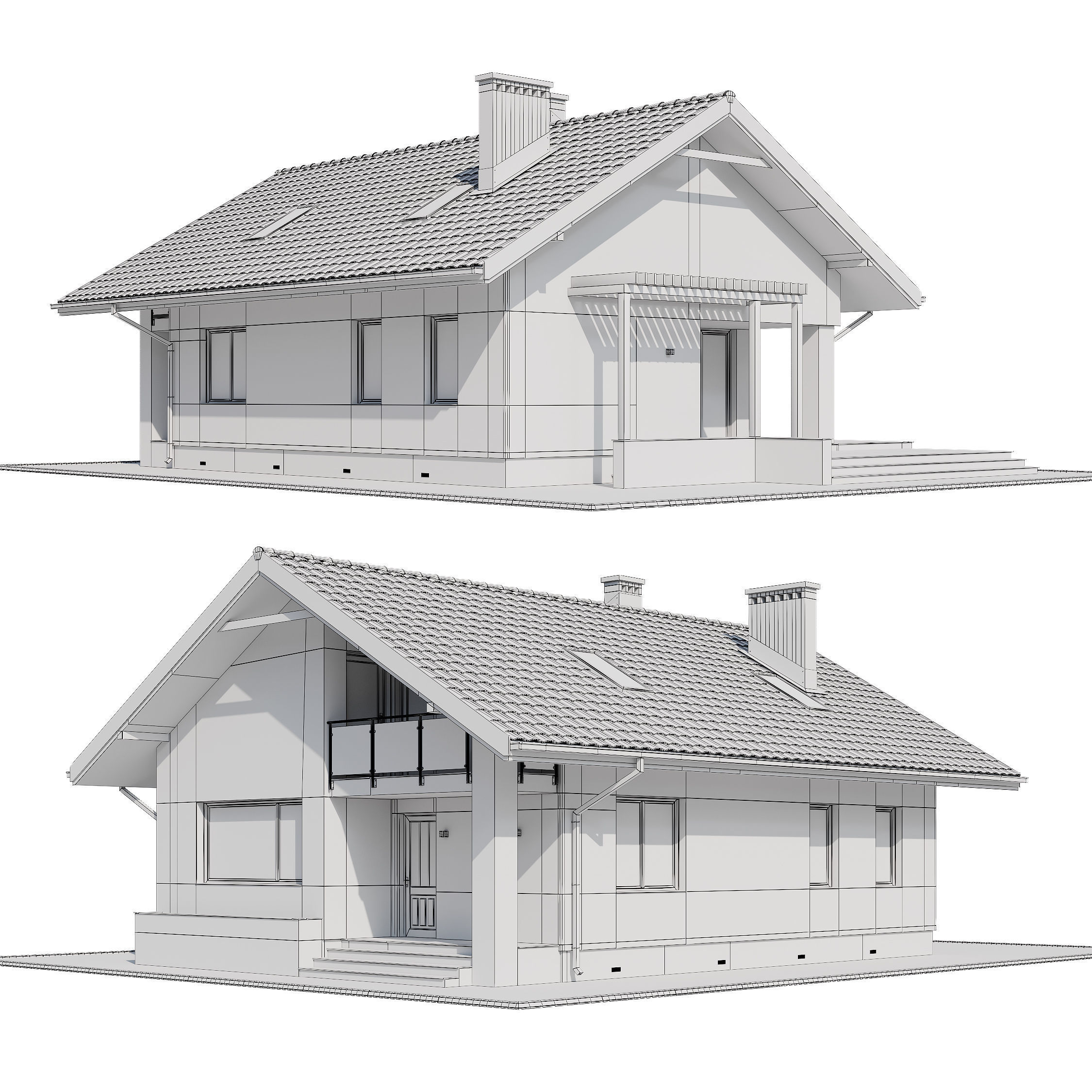 Privat house v3 3D model_13