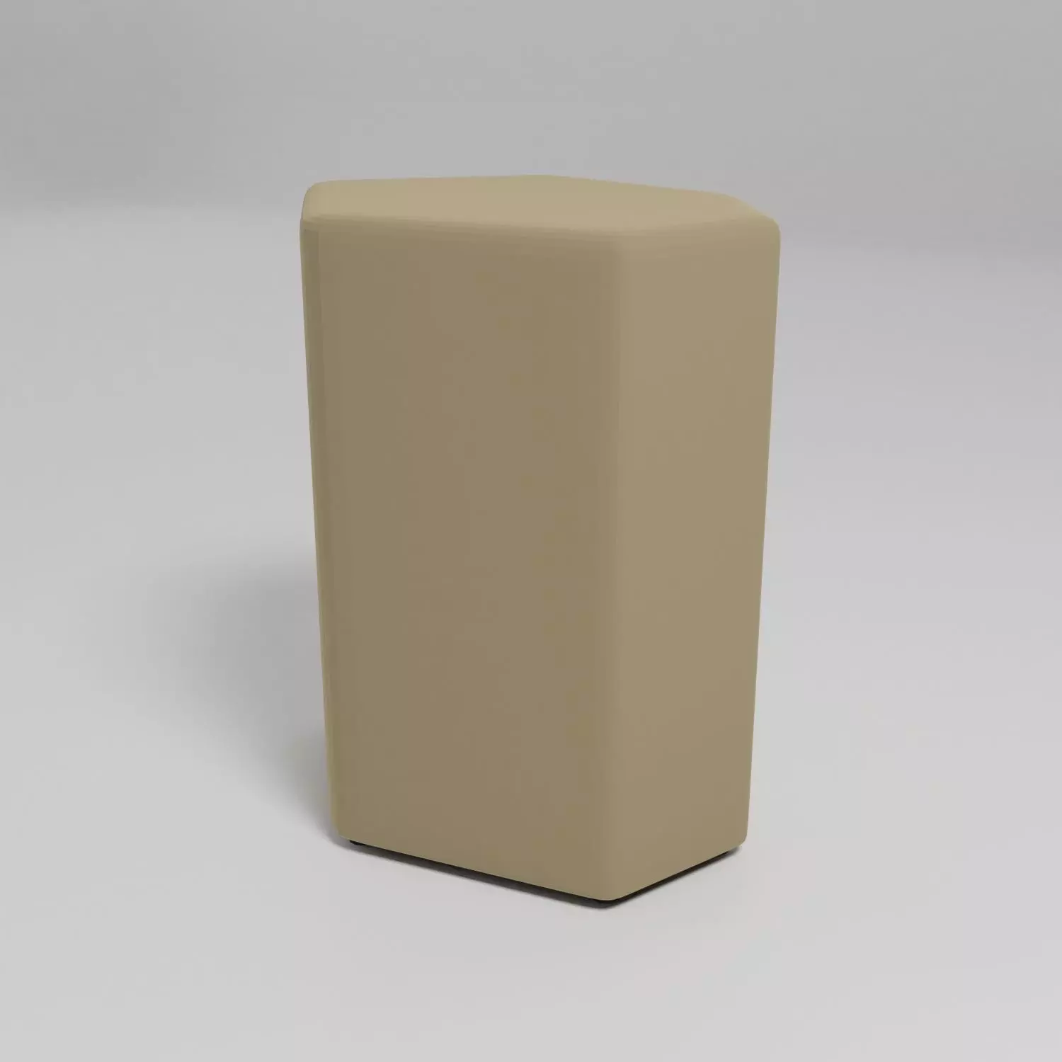 BAZALTO - Upholstered eco-leather high pouf - Free 3D model