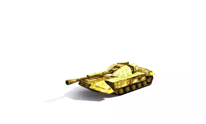 Combat tank free Low-poly 3D model