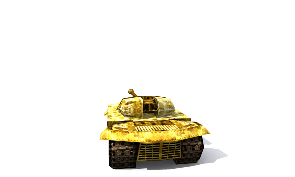 Combat tank free Low-poly 3D model_8