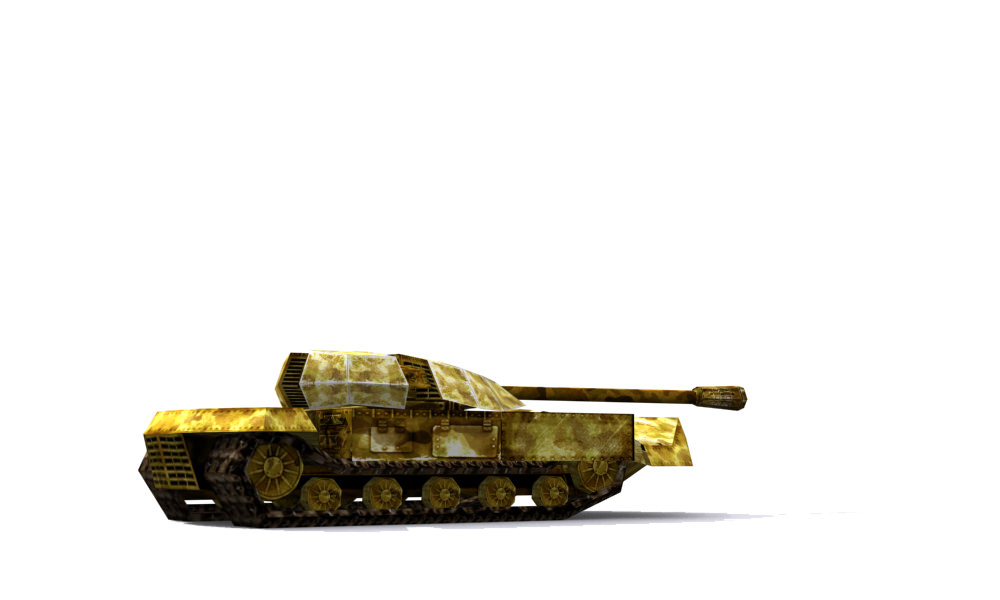 Combat tank free Low-poly 3D model_4