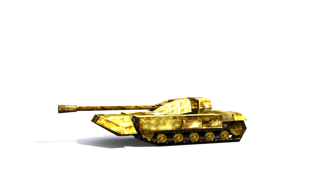 Combat tank free Low-poly 3D model_1