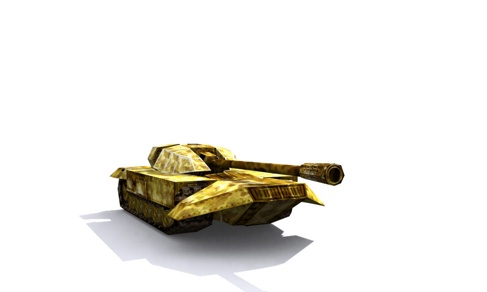 Combat tank free Low-poly 3D model_7