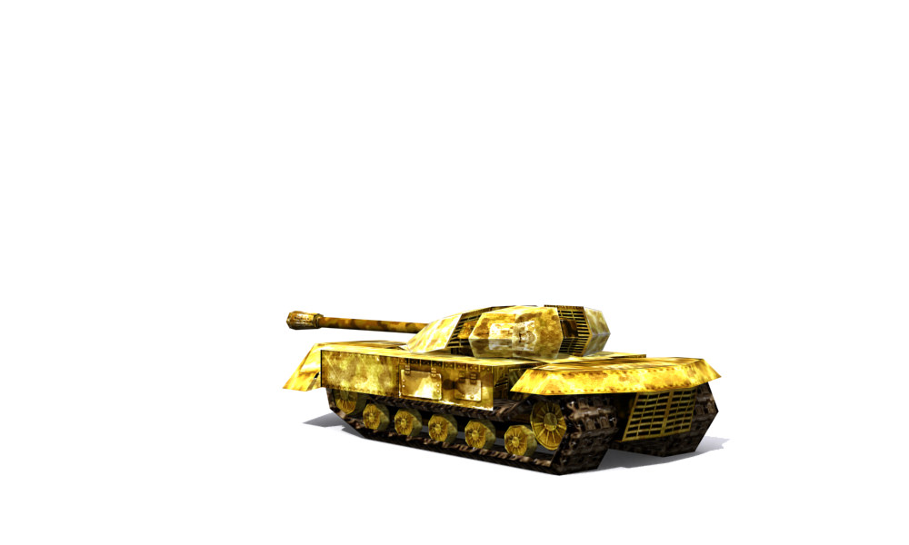 Combat tank free Low-poly 3D model_3