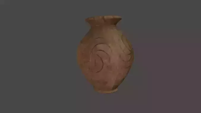  jars - jugs - pitcher -vases  low-poly 3D model 