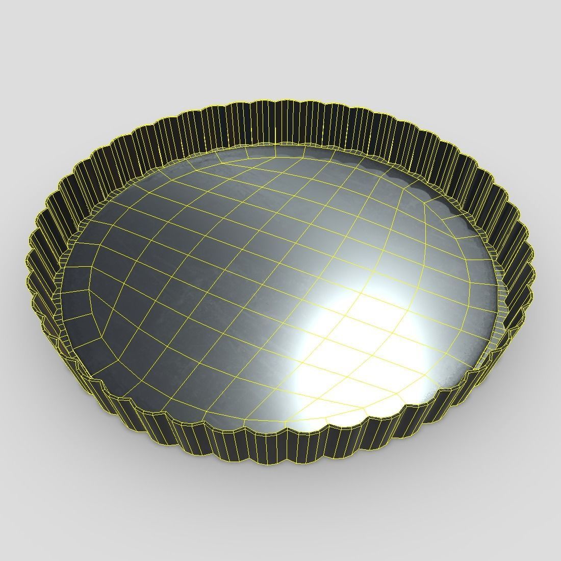 Baking Tin 2 Low-poly 3D model_6