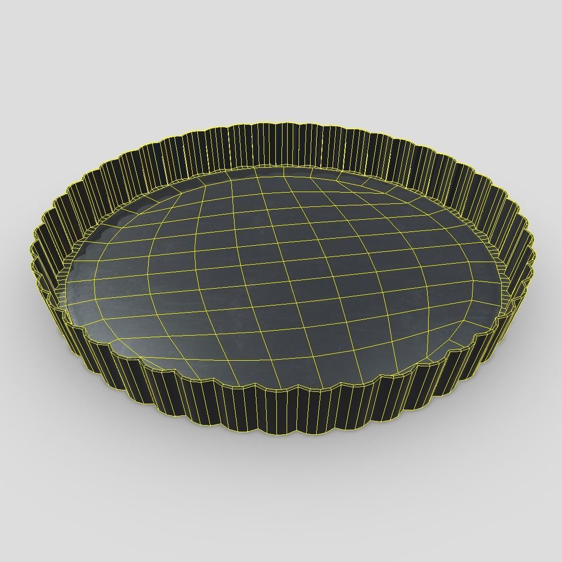 Baking Tin 2 Low-poly 3D model_2