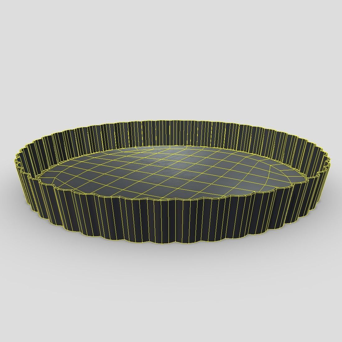 Baking Tin 2 Low-poly 3D model_12