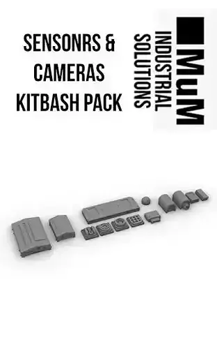 Sensors and Cameras Kitbash Pack 3D print model