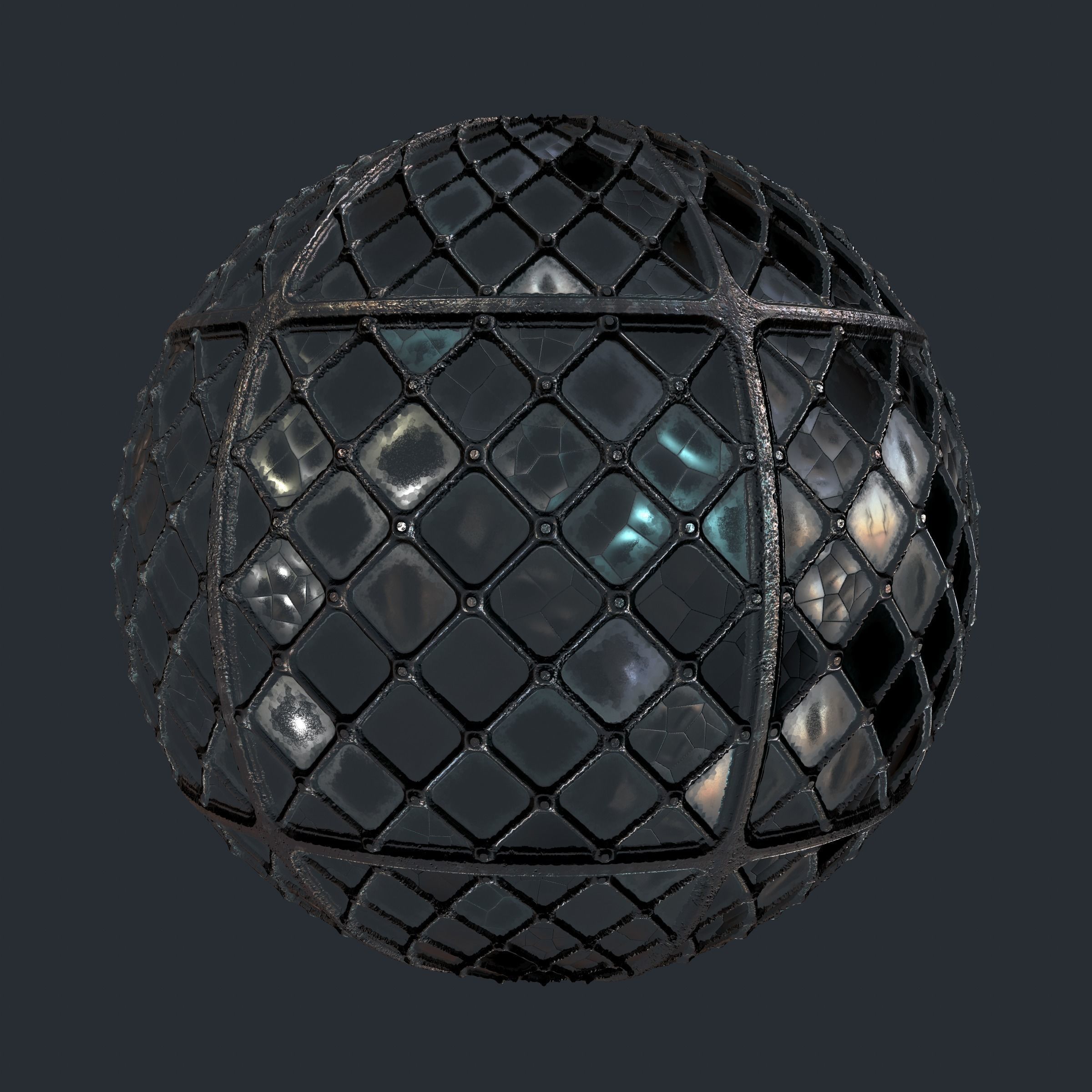 Glass windows PBR seamless textures and material Texture_3