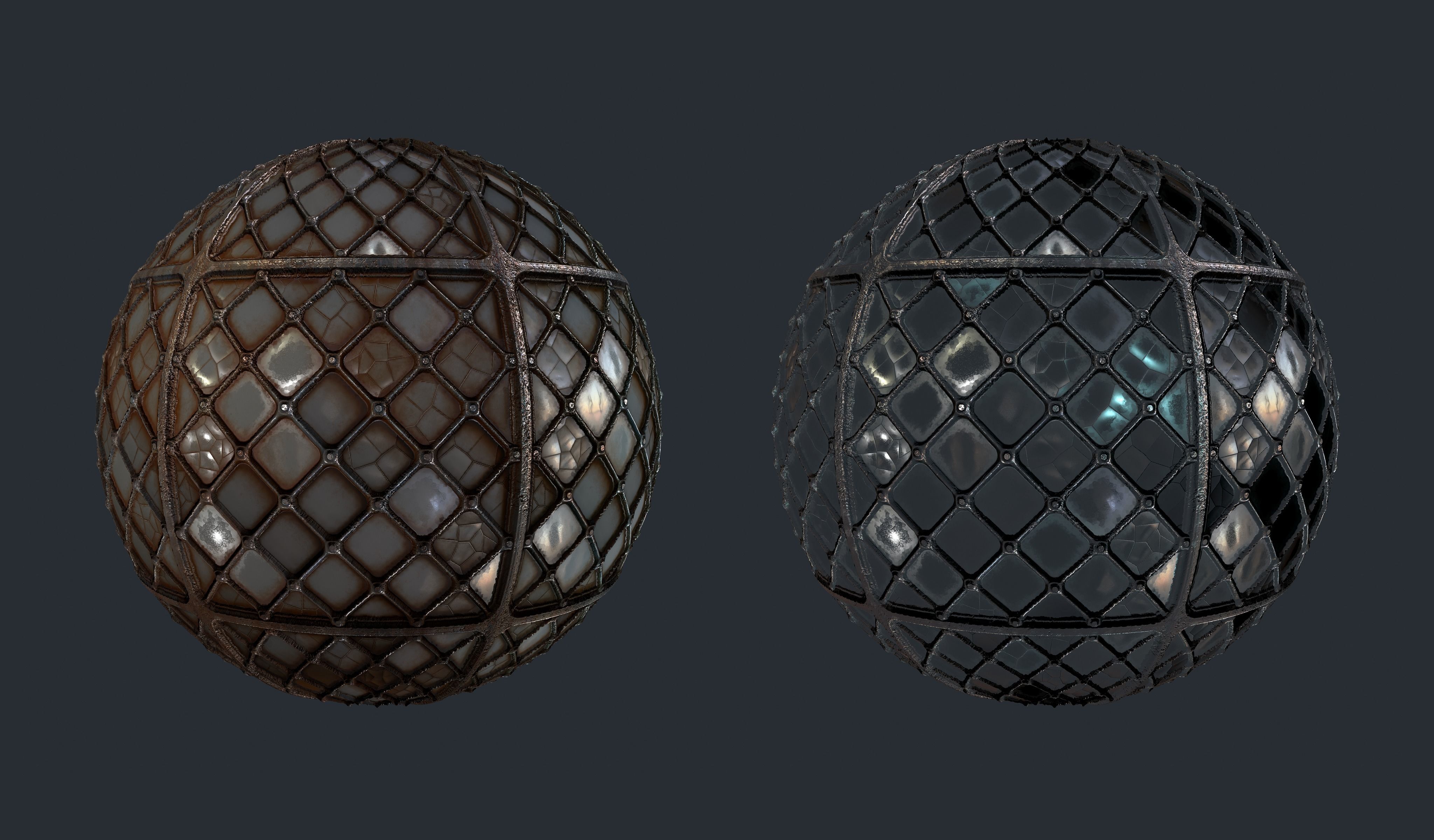 Glass windows PBR seamless textures and material Texture_5