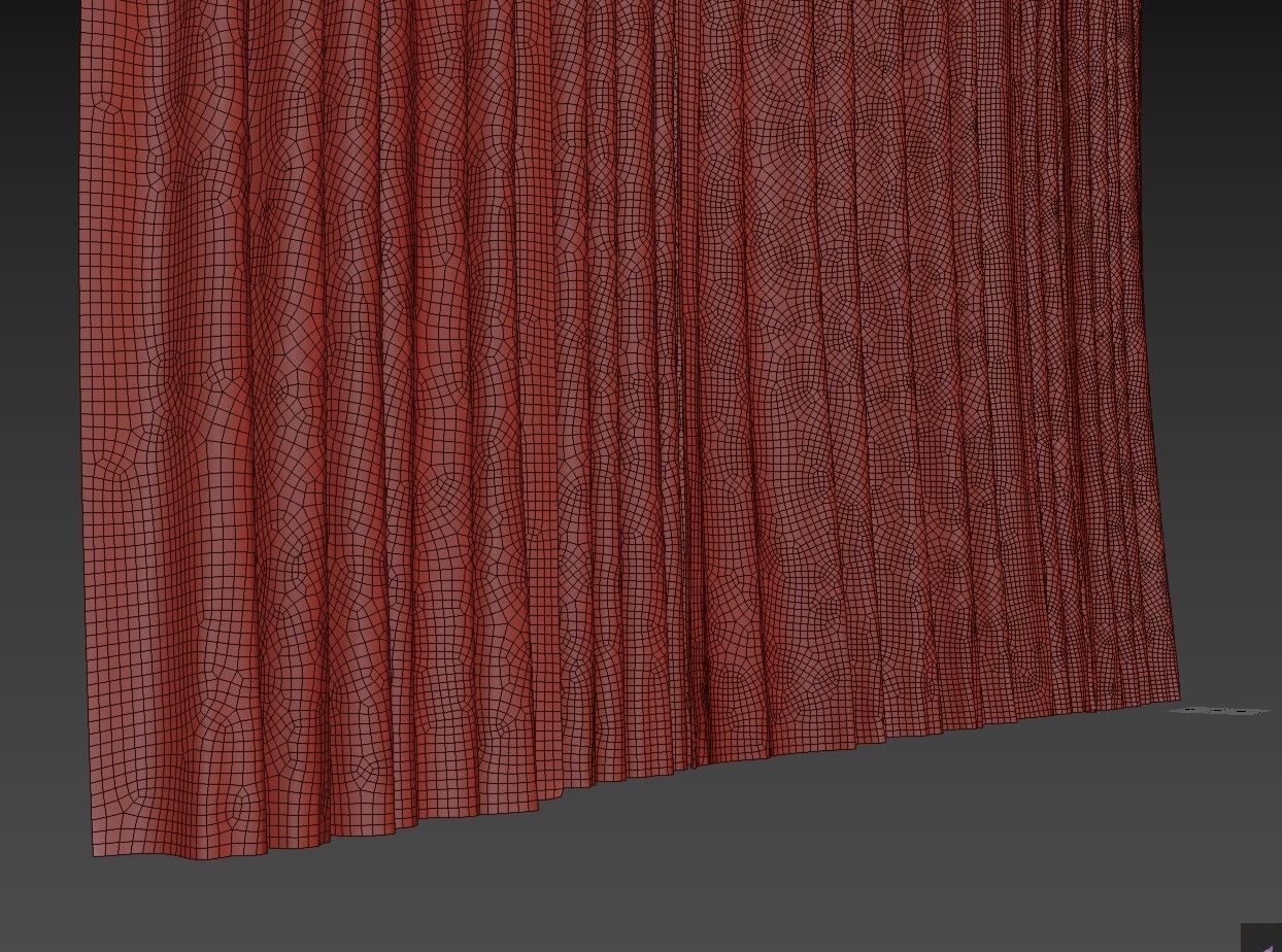 Animated curtain and tulle 1 3D model_7