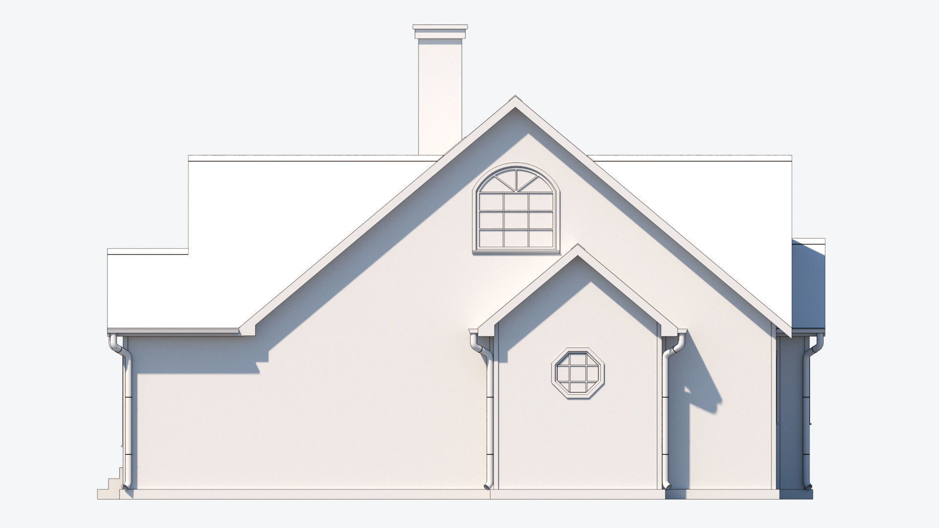Residential House 6 Low-poly 3D model_16