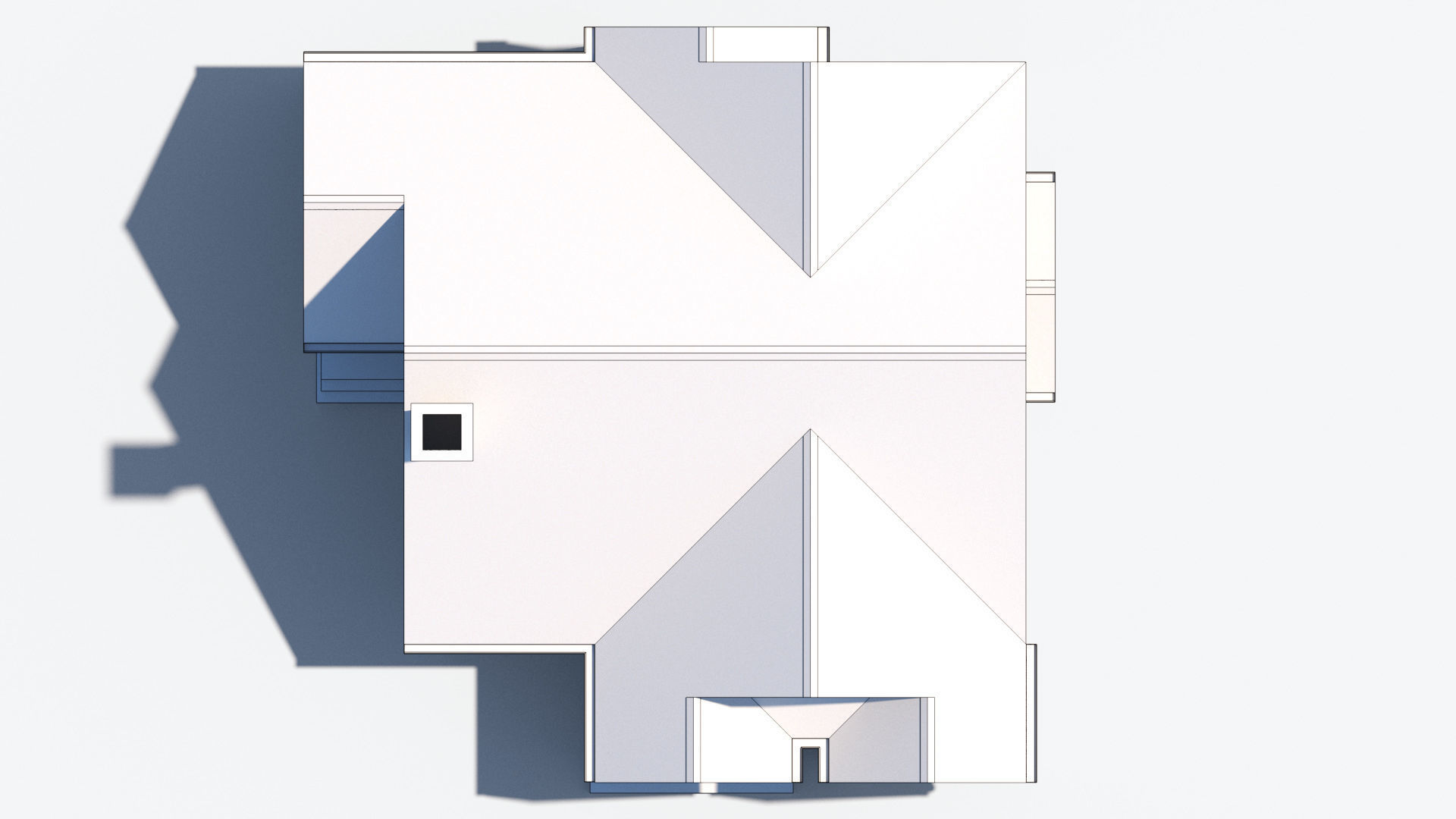 Residential House 6 Low-poly 3D model_12