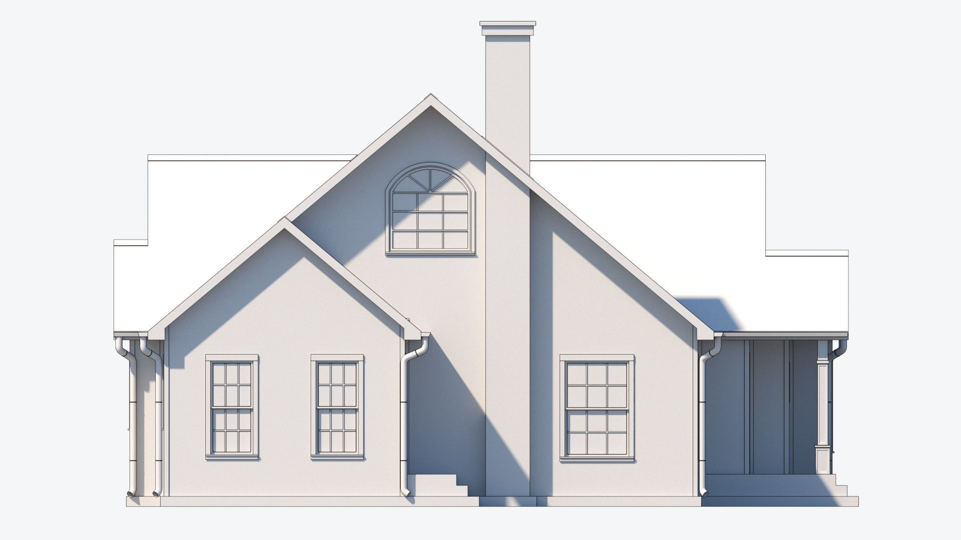 Residential House 6 Low-poly 3D model_15