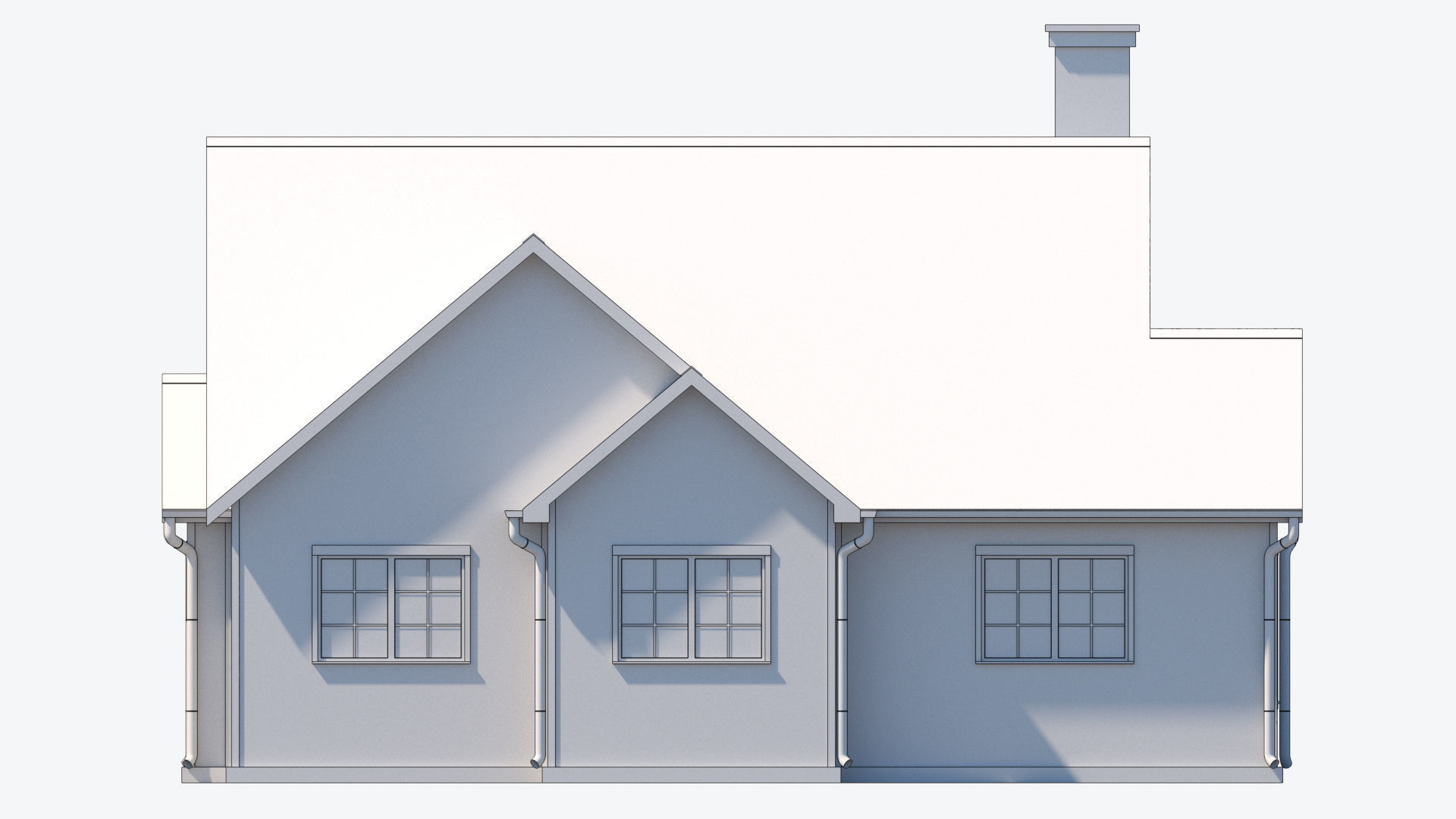 Residential House 6 Low-poly 3D model_14