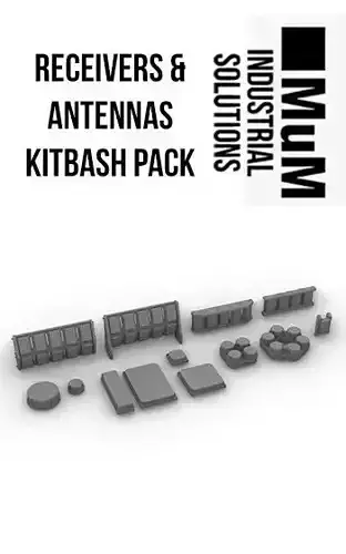 Receivers and Antennas Kitbash Pack 3D print model