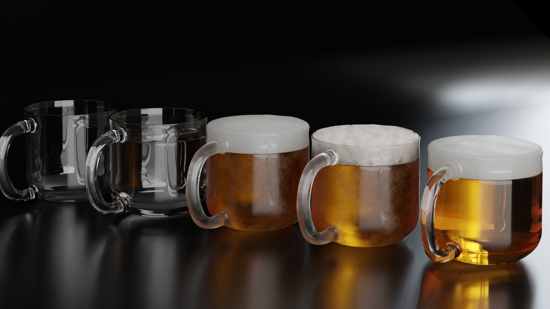 Beer Glass 8 3D model_3