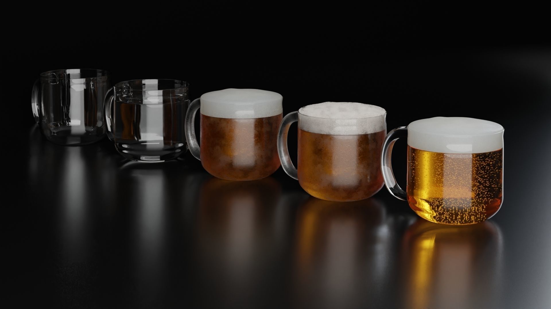 Beer Glass 8 3D model_1