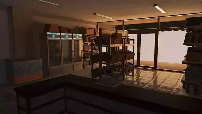 Interior Shoplot Background Set