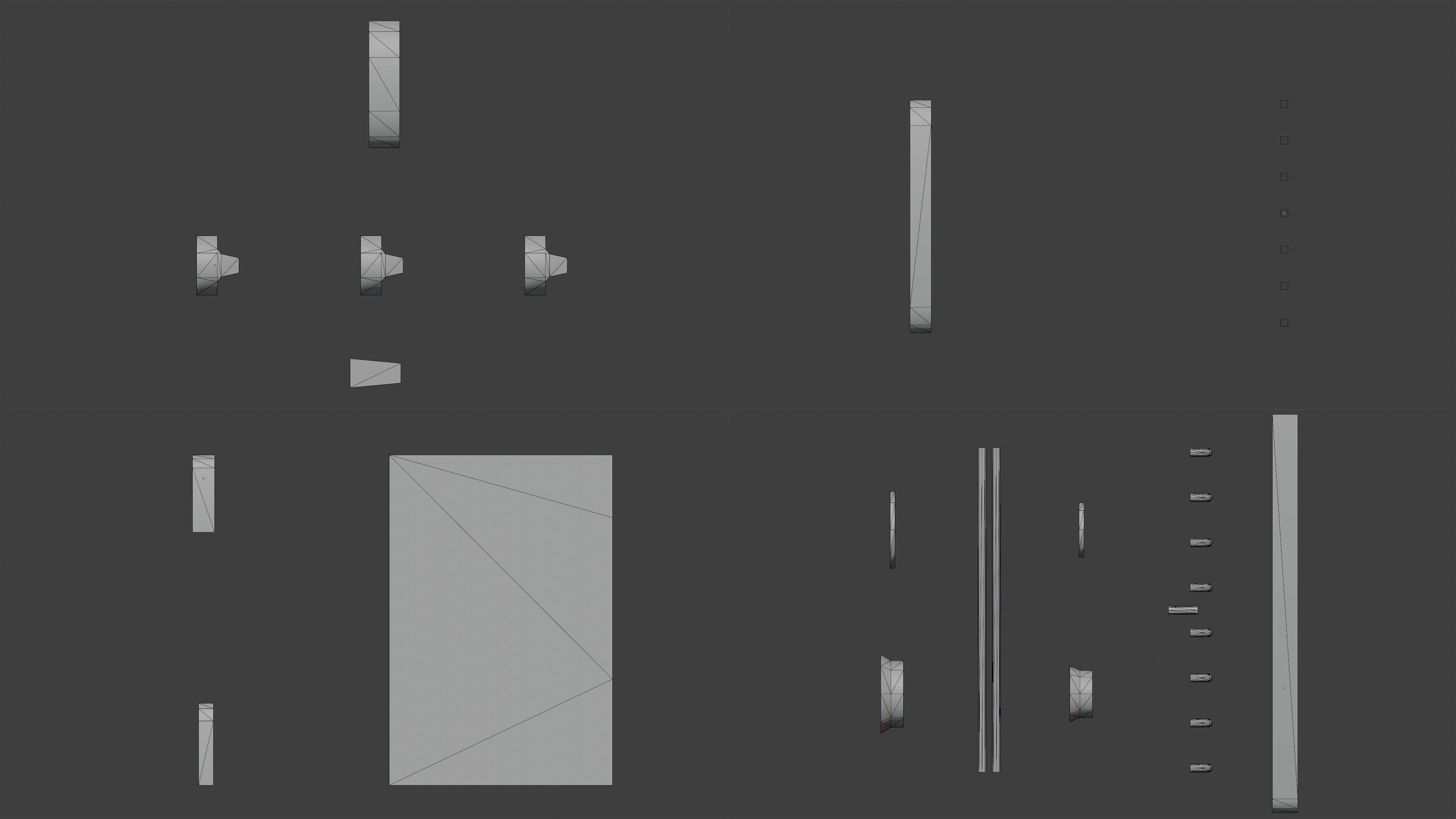 Gas range old post-soviet 2 Burners PBR low-poly game-ready Low-poly 3D model_16