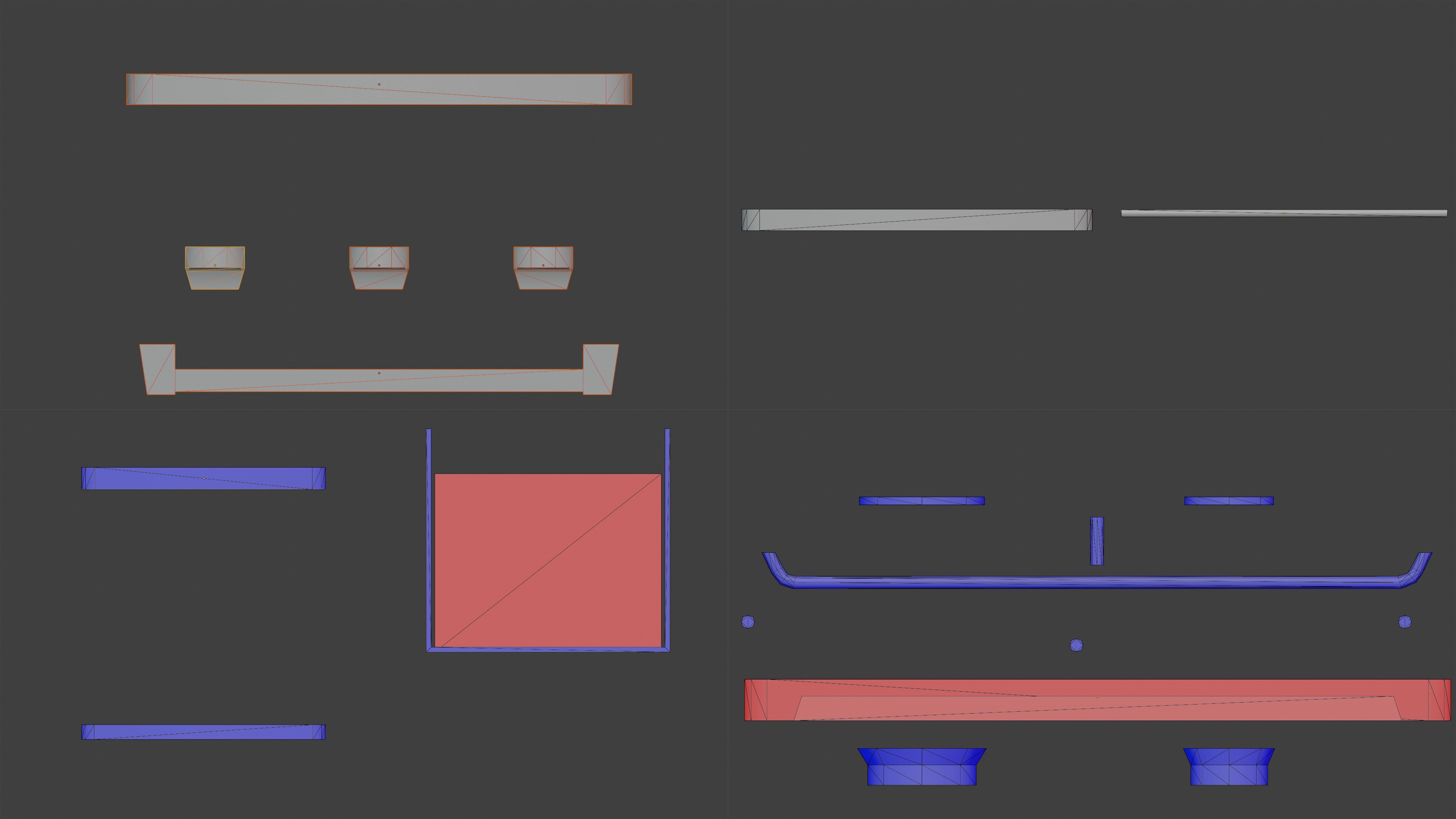 Gas range old post-soviet 2 Burners PBR low-poly game-ready Low-poly 3D model_18