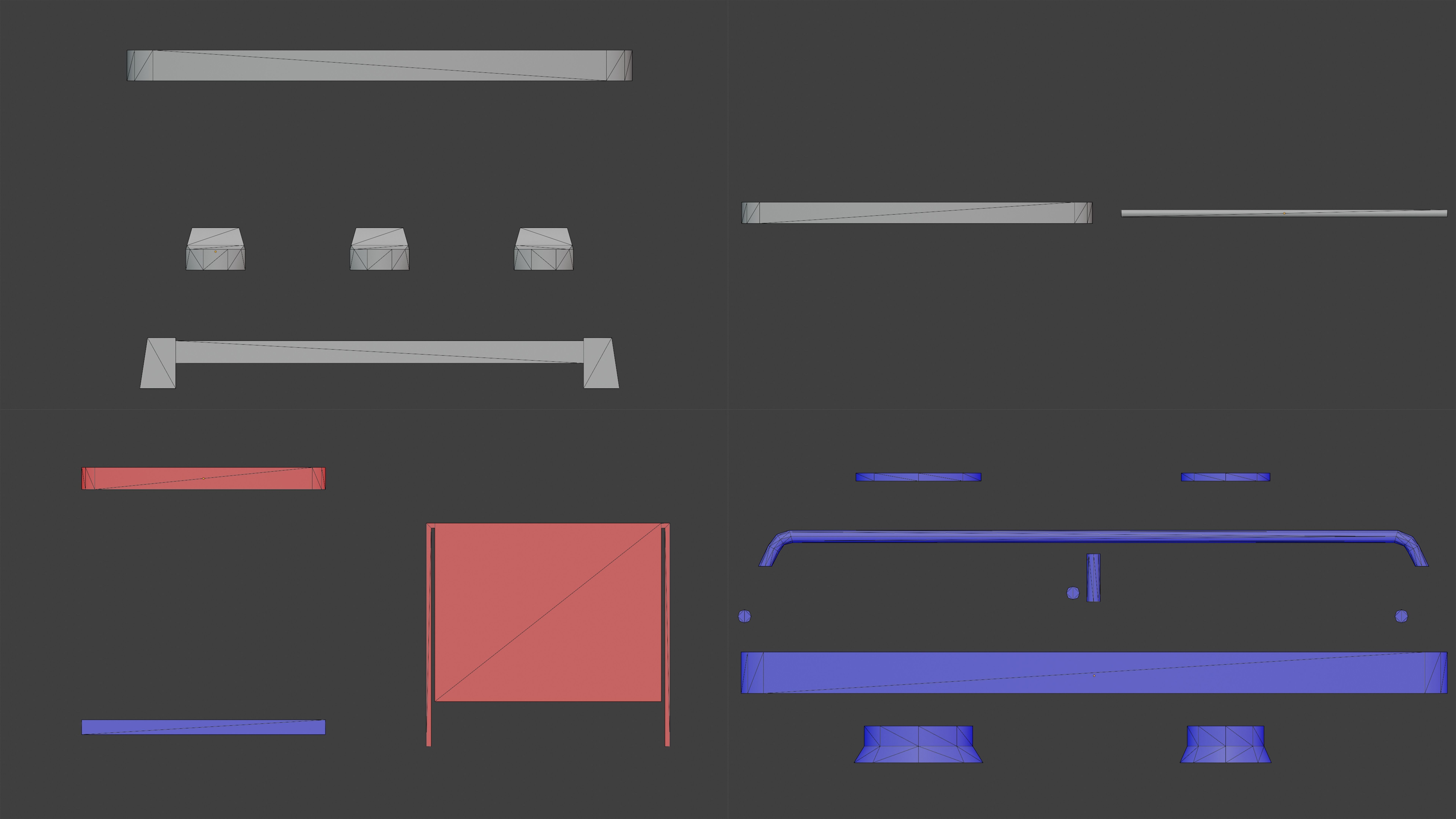 Gas range old post-soviet 2 Burners PBR low-poly game-ready Low-poly 3D model_19