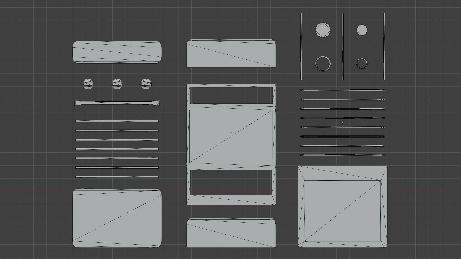 Gas range old post-soviet 2 Burners PBR low-poly game-ready Low-poly 3D model_14