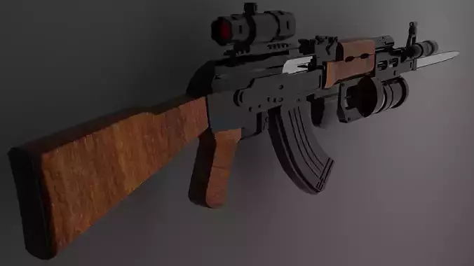 AK-47 Assault Rifle 3D model