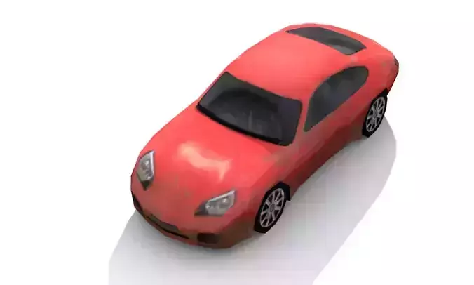 Lowpoly car Low-poly 3D model