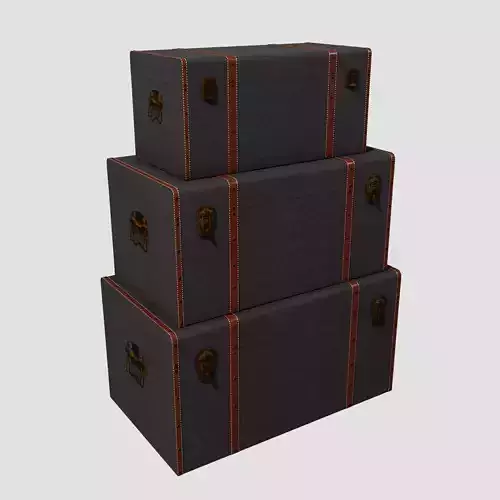 Set Storage Trunk low-poly PBR