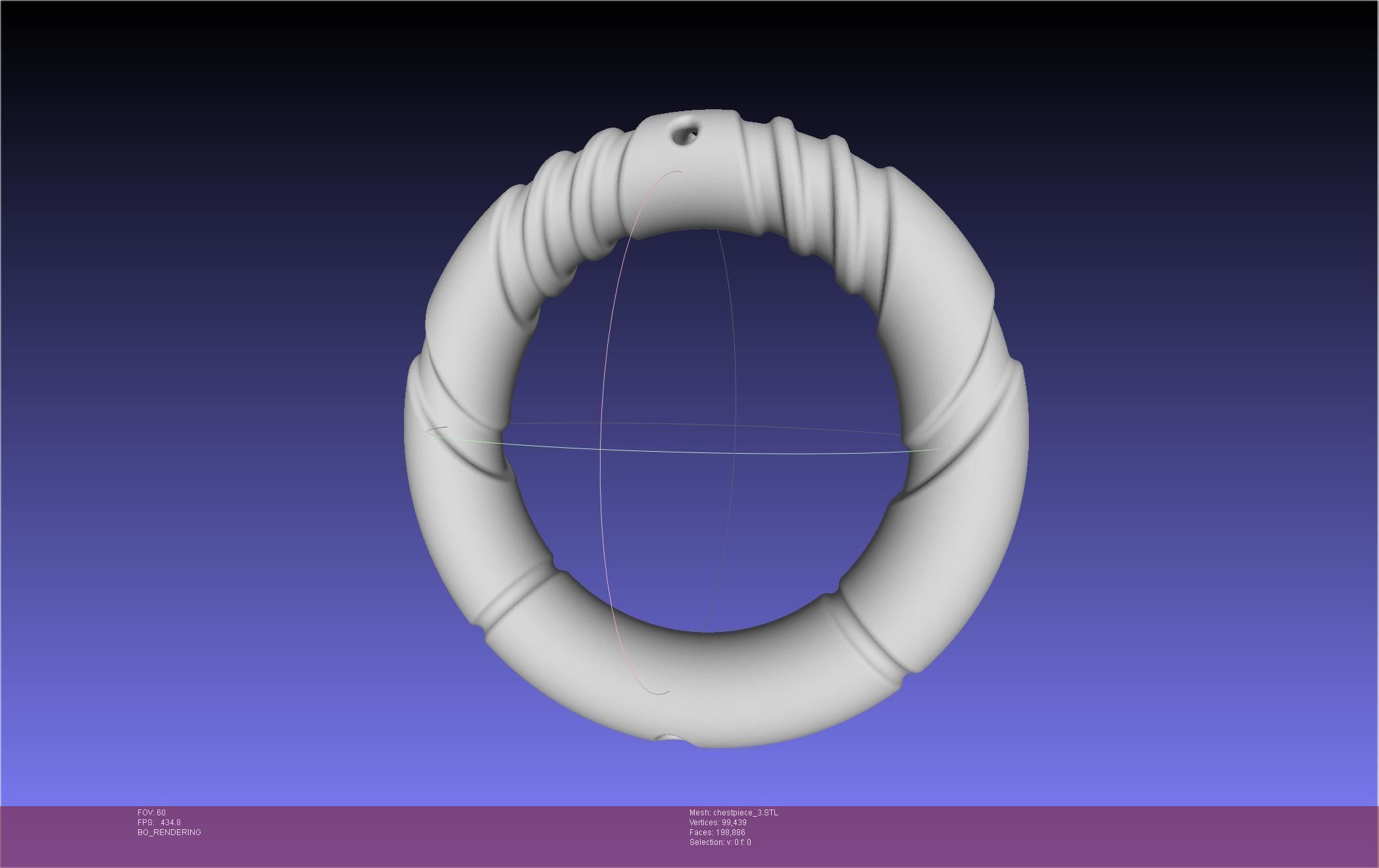 Final Fantasy XIV Dancer Chest Ornament Pieces 3D print model_4