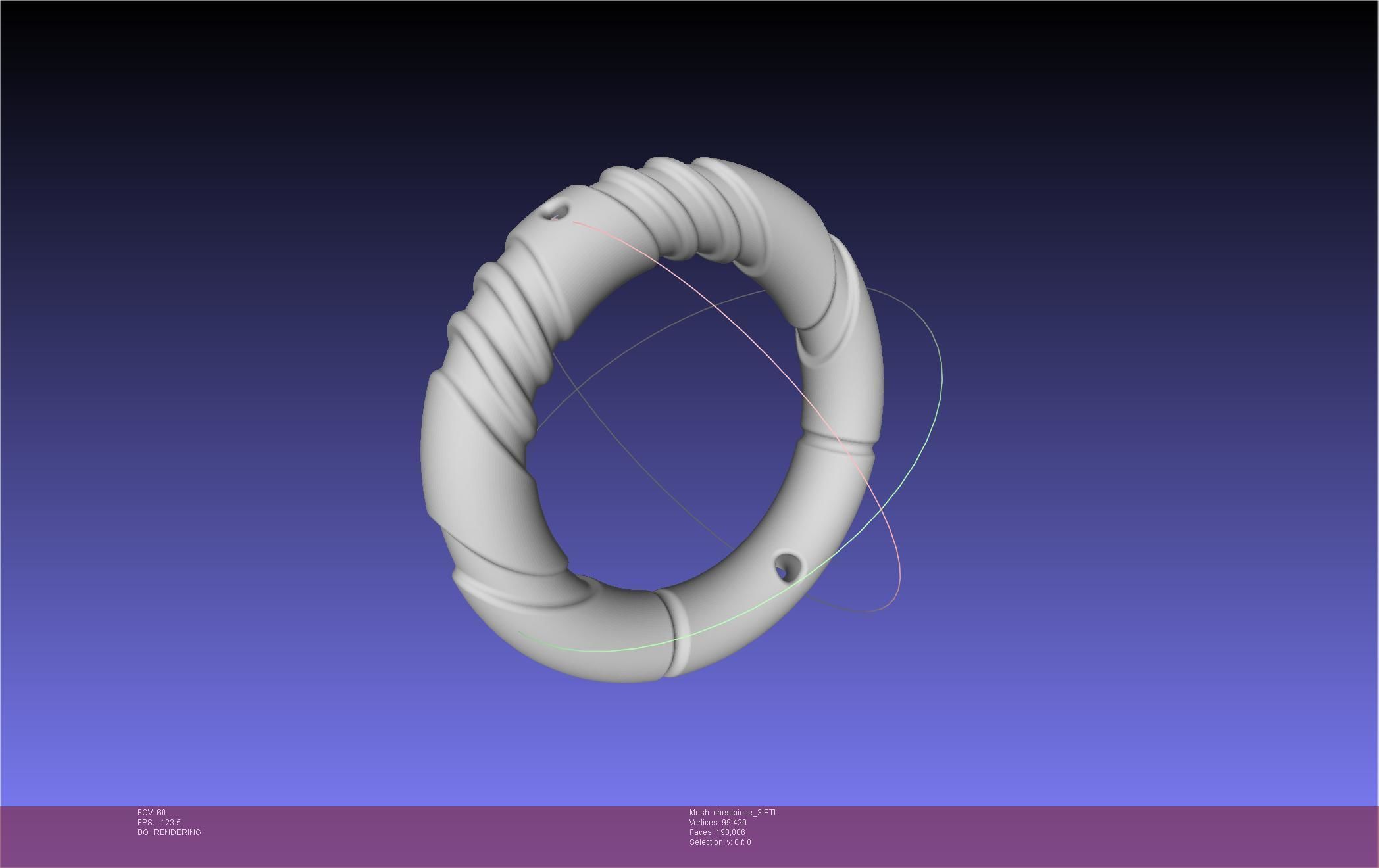 Final Fantasy XIV Dancer Chest Ornament Pieces 3D print model_50