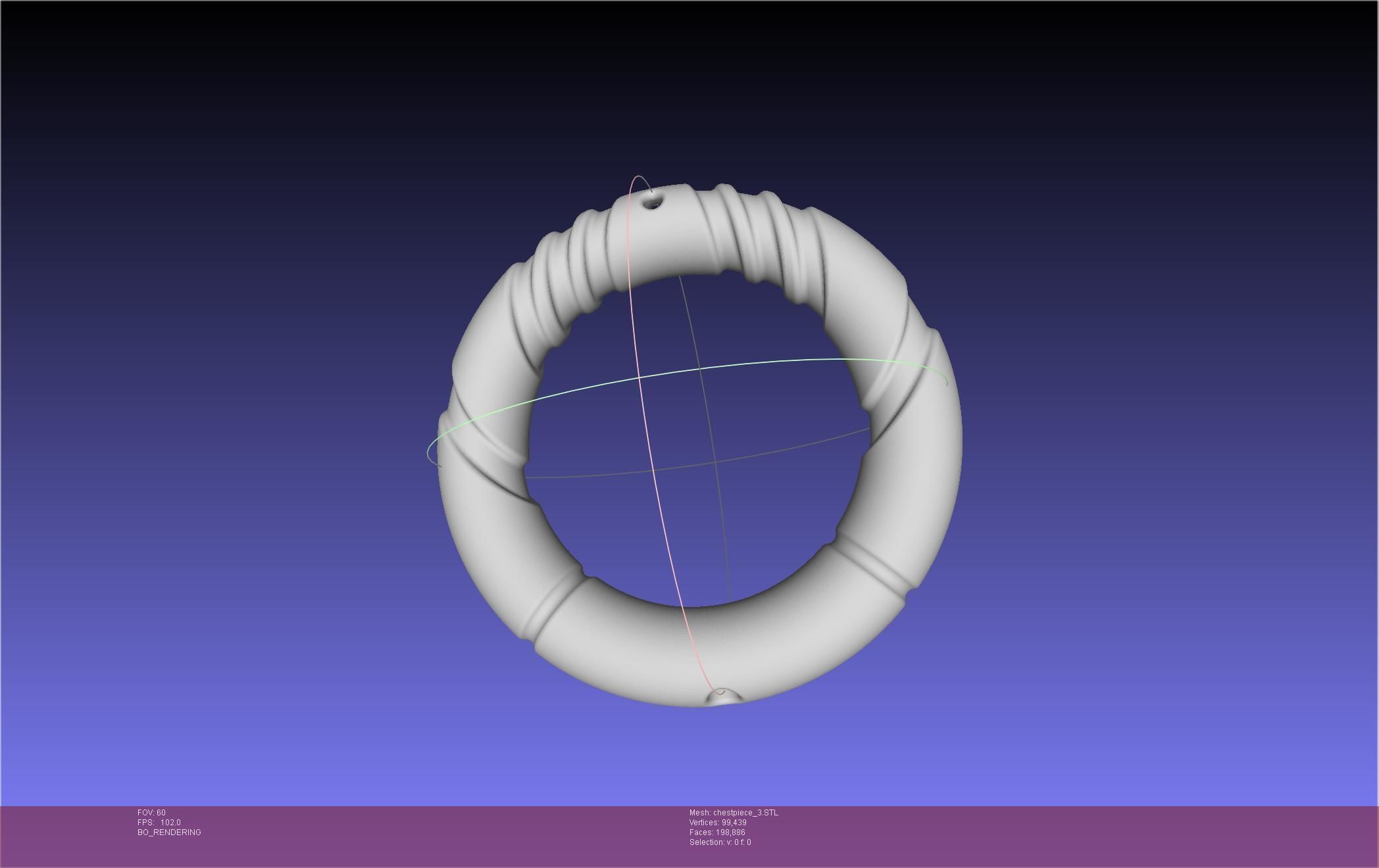 Final Fantasy XIV Dancer Chest Ornament Pieces 3D print model_53