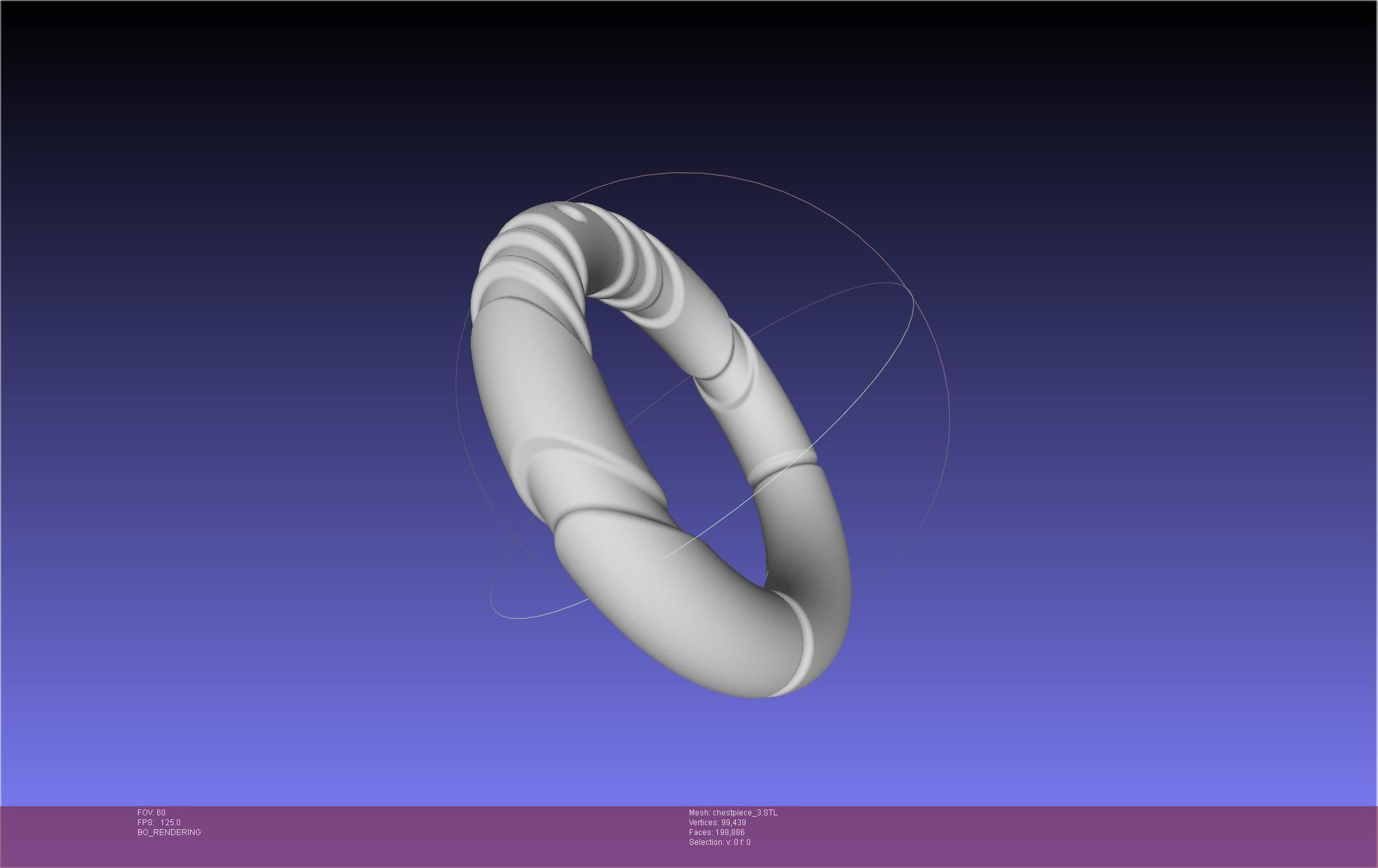 Final Fantasy XIV Dancer Chest Ornament Pieces 3D print model_52