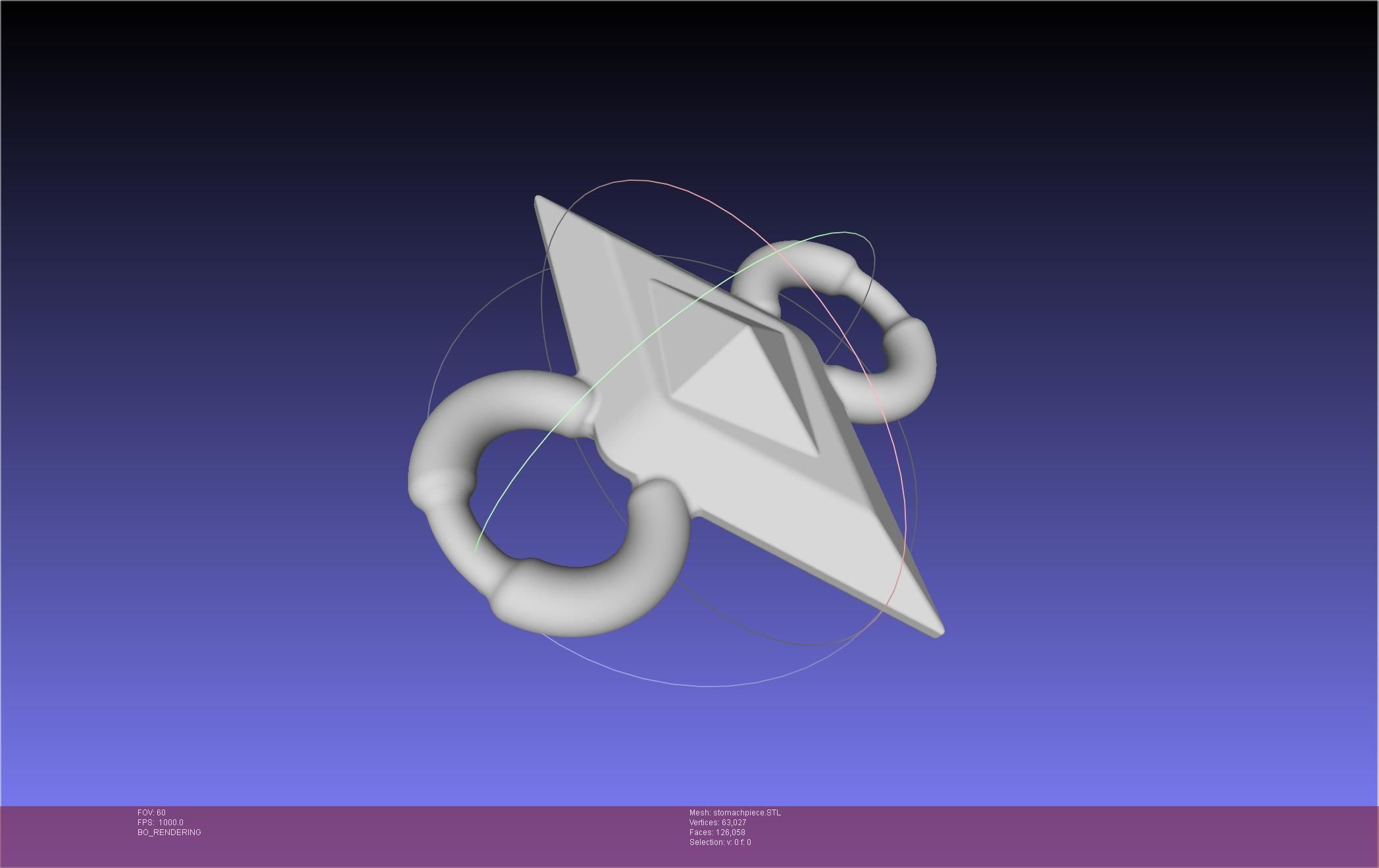 Final Fantasy XIV Dancer Chest Ornament Pieces 3D print model_28