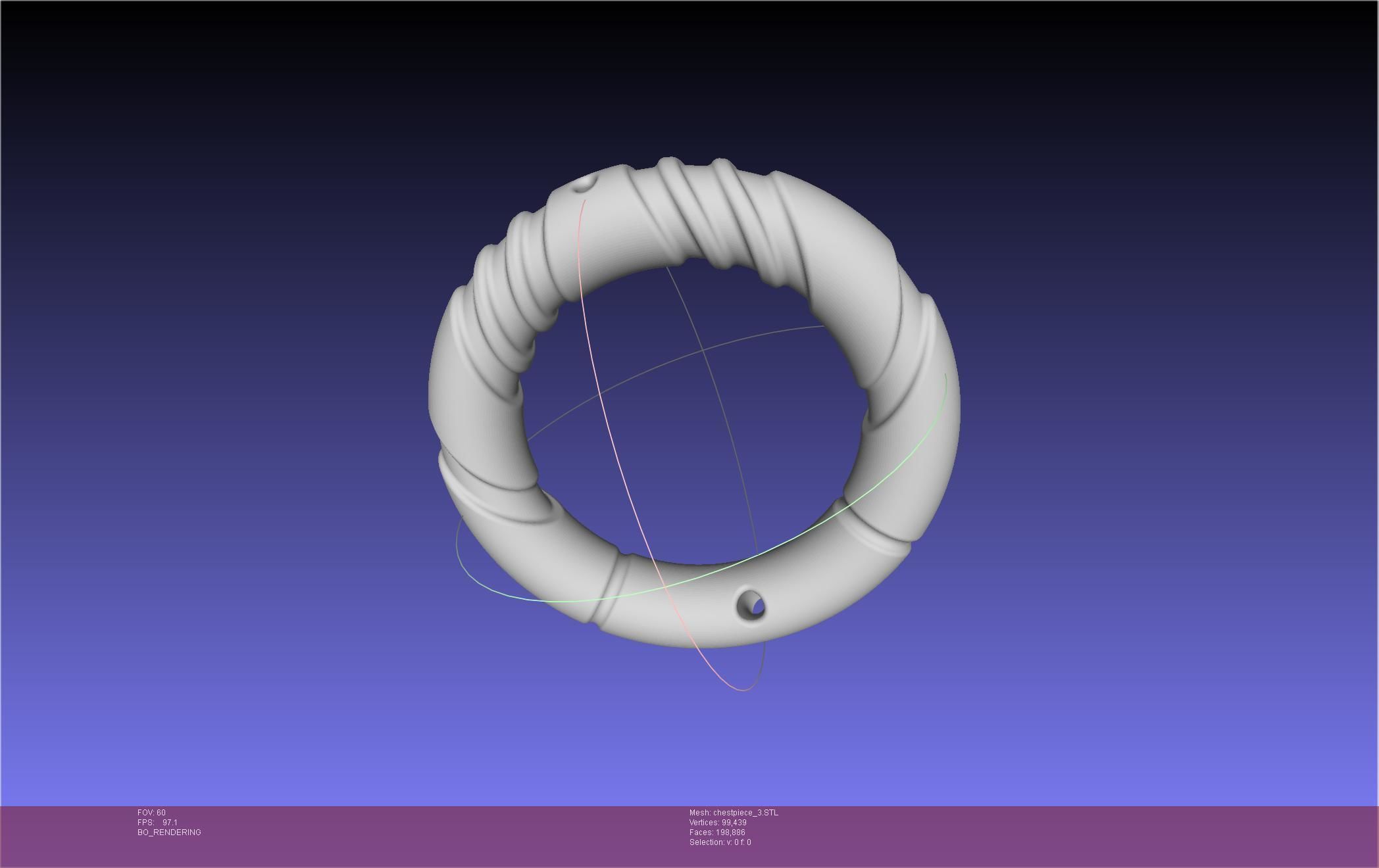 Final Fantasy XIV Dancer Chest Ornament Pieces 3D print model_56