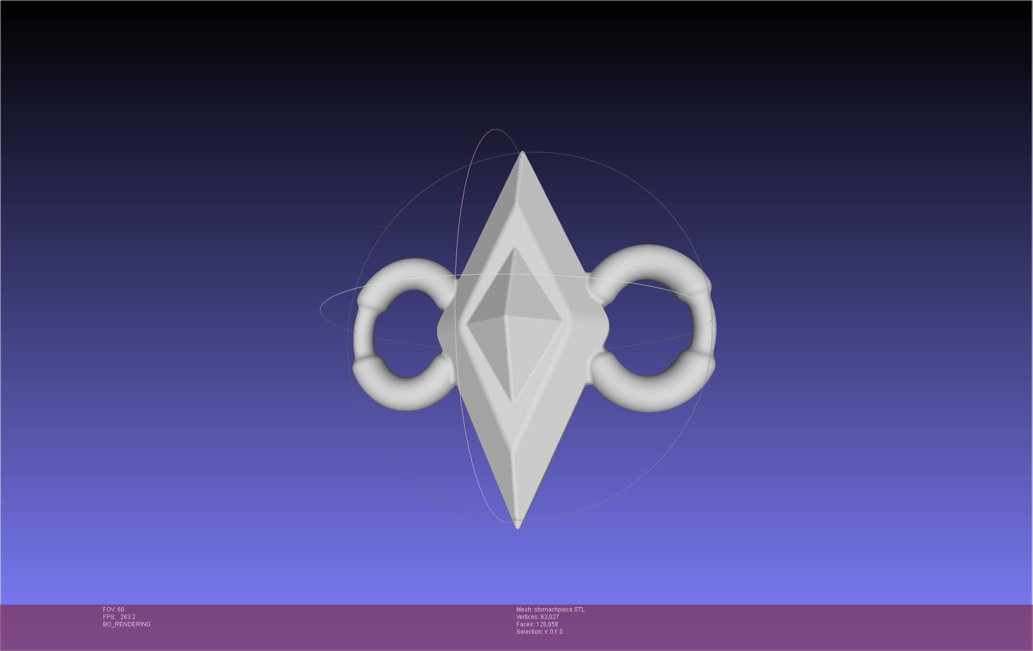 Final Fantasy XIV Dancer Chest Ornament Pieces 3D print model_2