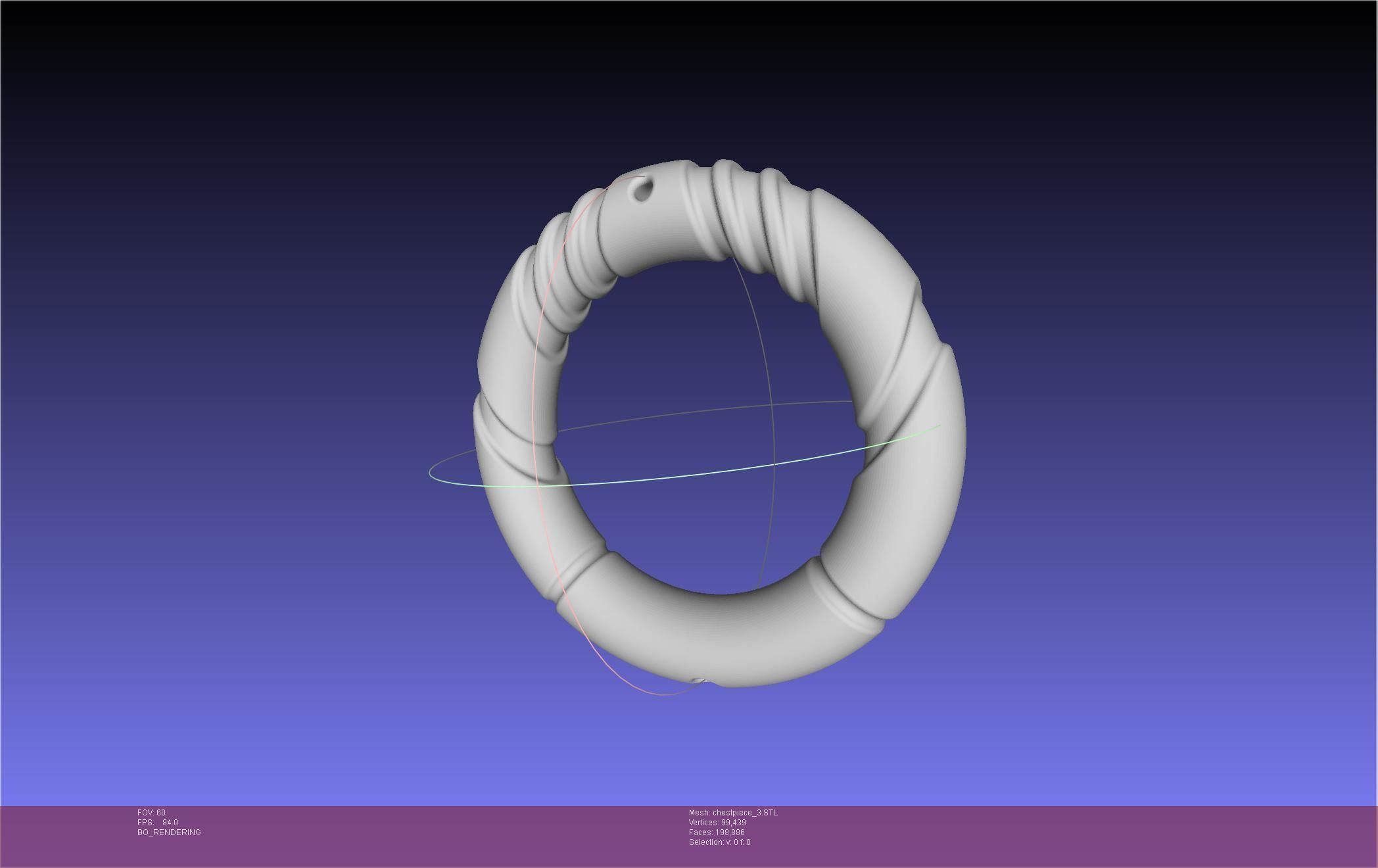 Final Fantasy XIV Dancer Chest Ornament Pieces 3D print model_54