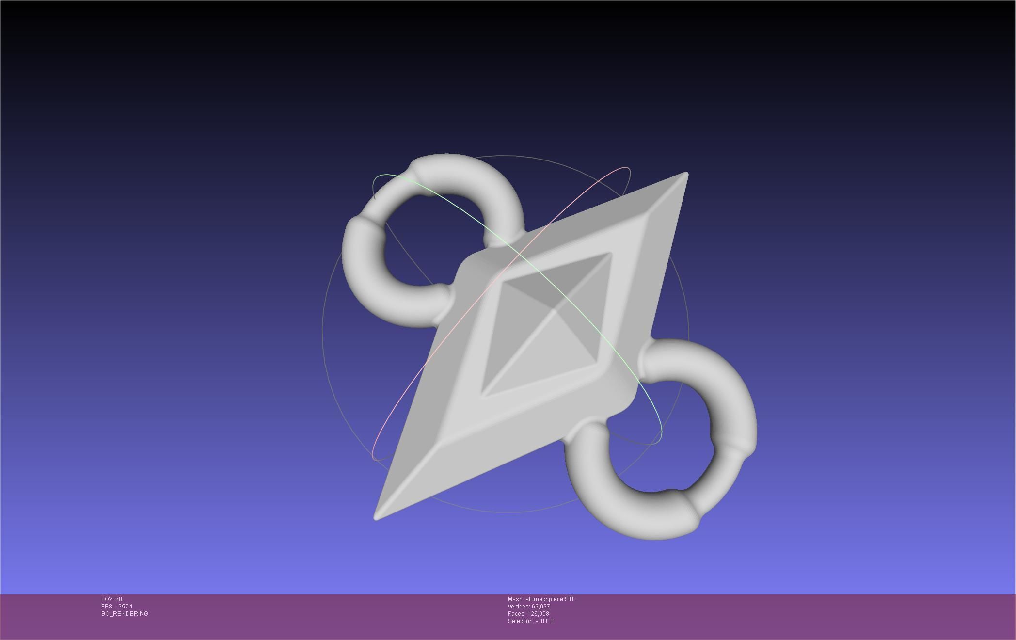 Final Fantasy XIV Dancer Chest Ornament Pieces 3D print model_31